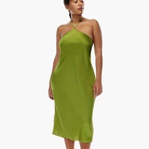 Aritzia Wilfred Tie Halter Midi Slip Dress